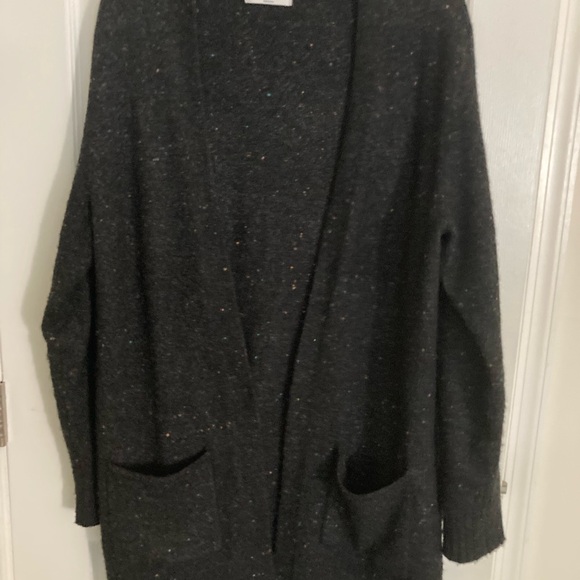 Old navy long cardigan slate with bright specks of color - Picture 5 of 7